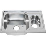 Купить мойка двойная врезная 69*50s(0.8мм), melana. в Иваново магазин сантехники Суперстрой