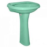 Купить раковина на пьедестале воротынск салатовый,без отверстия, воротынск. в Иваново магазин сантехники Суперстрой