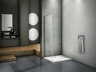 Купить душевое ограждение mokka sp-90-c-we, bas. в Иваново магазин сантехники Суперстрой