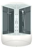 Купить душевая кабина domani vitality high 120*120 вп см-черные задние стенки в Иваново магазин сантехники Суперстрой