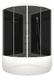 Купить душевые кабины domani spa vitality high 120*120 вп тс черная задняя стенка, электрика, гидромассаж в Иваново магазин сантехники Суперстрой