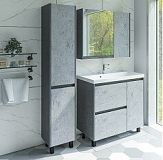 Купить тумба кибела-100,2ящика,1дверь,цемент+ раковина classic-100, stella polar. в Иваново магазин сантехники Суперстрой