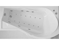 Купить ванна акриловая капри 1700*945 с гидромассажем левая, bas. в Иваново магазин сантехники Суперстрой