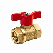 Купить кран латунь 25 г/г бабочка, баз. в Иваново магазин сантехники Суперстрой