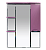 Купить зеркало-шкаф жасмин-75 правое, розовое, свет, misty. в Иваново магазин сантехники Суперстрой