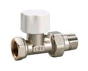 Купить кран д/радиатора регулирующий 1/2 прямой,luxor. в Иваново магазин сантехники Суперстрой