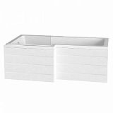 Купить ванна акриловая эсте 1700*850 с экраном левая, bas. в Иваново магазин сантехники Суперстрой