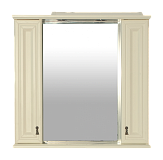 Купить зеркало-шкаф лувр - 85 , 2 шк,слоновая кость,misty в Иваново магазин сантехники Суперстрой