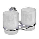 Купить держатель для стаканов двойной d213310, d-lin. в Иваново магазин сантехники Суперстрой