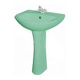Купить раковина на пьедестале виктория крап на салатовом, перелив,воротынск. в Иваново магазин сантехники Суперстрой