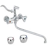 Купить смеситель для ванны с душем цс-600/2 глобо, подольск. в Иваново магазин сантехники Суперстрой