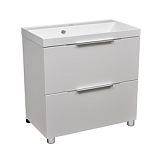 Купить тумба конкорд-80, 2ящика, люкс хром+ раковина стандарт 80,stella polar. в Иваново магазин сантехники Суперстрой