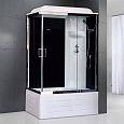 Купить душевая кабина royal rb 8100bp6-bt-ch(100*80)r,вп пс,черная задняя стенка в Иваново магазин сантехники Суперстрой