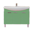 Купить тумба  джулия-120 салатовая,misty. в Иваново магазин сантехники Суперстрой