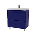 Купить тумба памелла-80 синяя+ раковина слим,stella polar. в Иваново магазин сантехники Суперстрой
