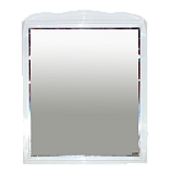 Купить зеркало дайна -100 свет белая эмаль  ,misty. в Иваново магазин сантехники Суперстрой