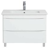 Купить тумба smile 80, 2/ящ, белая, sanstar в Иваново магазин сантехники Суперстрой