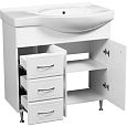 Купить тумба концепт-80l,3ящика+раковина коралл-82,stella polar. в Иваново магазин сантехники Суперстрой