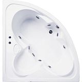 Купить ванна акриловая  дрова 1600*1600 с экраном гидромассажем, bas. в Иваново магазин сантехники Суперстрой