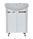 Купить тумба престиж-60 прямая серебряная патина, misty. в Иваново магазин сантехники Суперстрой