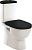 Купить компакт-унитаз best с черной крышкой, sanita luxe. в Иваново магазин сантехники Суперстрой