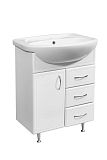 Купить тумба концепт-65 белый 3ящ +раковина элеганс,stella polar. в Иваново магазин сантехники Суперстрой