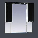 Купить зеркало-шкаф жасмин -105 (свет) черная эмаль,misty. в Иваново магазин сантехники Суперстрой