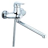 Купить смеситель для ванны с душем npo-6171, g-lauf. в Иваново магазин сантехники Суперстрой