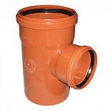 Купить тройник канализационный 200*110*90 рыжий, россия. в Иваново магазин сантехники Суперстрой