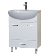 Купить тумба уют-60 1ящ. белая + раковина уют rosa, misty. в Иваново магазин сантехники Суперстрой