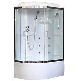 Купить душевая кабина royal rb 8120bk3-wt-ch,r вп,пс,белая задняя стенка,гидромассаж в Иваново магазин сантехники Суперстрой