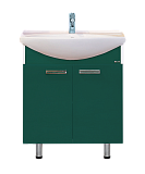 Купить тумба джулия - 75  зеленая, misty. в Иваново магазин сантехники Суперстрой