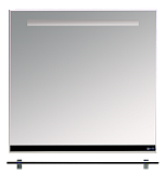 Купить зеркало джулия - 85  с  полочкой 12 мм черное,misty в Иваново магазин сантехники Суперстрой