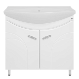 Купить тумба сицилия-85 прямая белая + рак. дрея лагуна, misty. в Иваново магазин сантехники Суперстрой