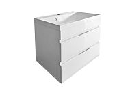 Купить тумба памелла-60 белая подвесная+ раковина слим,stella polar. в Иваново магазин сантехники Суперстрой