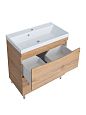 Купить тумба урсула-90,2ящика,люкс рустик соломенный +раковина стандарт-90,stella polar. в Иваново магазин сантехники Суперстрой