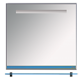 Купить зеркало джулия - 85  с  полочкой 12 мм синее,misty. в Иваново магазин сантехники Суперстрой