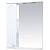 Купить зеркало-шкаф александра-55 левое, свет, белый металлик, misty в Иваново магазин сантехники Суперстрой