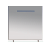 Купить зеркало лика - 75 с полочкой  (свет),misty. в Иваново магазин сантехники Суперстрой