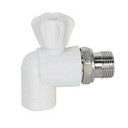 Купить кран д/радиатора п/п верхний угловой 25*3/4 серый, spk. в Иваново магазин сантехники Суперстрой