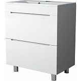 Купить тумба рианна-70 бел 2ящ+ раковина  слим,stella polar. в Иваново магазин сантехники Суперстрой