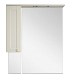 Купить зеркало-шкаф латте - 85 левое, misty в Иваново магазин сантехники Суперстрой