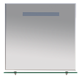 Купить зеркало лика - 80 с полочкой (свет),misty. в Иваново магазин сантехники Суперстрой