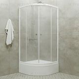 Купить душевой угол вельвет в 90*90,сп,рифлен,бел, тритон. в Иваново магазин сантехники Суперстрой