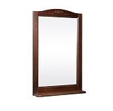 Купить зеркало варна 65 (в рамке с полочкой) орех, good door. в Иваново магазин сантехники Суперстрой