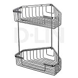 Купить полка угловая 2-х ярусная  d201305, d-lin. в Иваново магазин сантехники Суперстрой