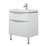 Купить тумба омахо-70 z2 белый/металл+раковина сомо , corozo. в Иваново магазин сантехники Суперстрой