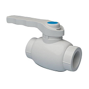 Купить кран шаровый 50 п/п белый, китай. в Иваново магазин сантехники Суперстрой