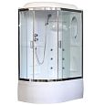 Купить душевая кабина royal rb 8120bk3-wt-ch,r вп,пс,белая задняя стенка,гидромассаж в Иваново магазин сантехники Суперстрой