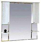 Купить зеркало - шкаф вирджиния (бабочка) -105, комб. венге/белый, misty. в Иваново магазин сантехники Суперстрой